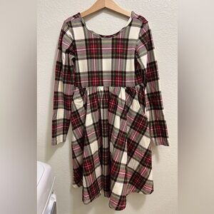 Hanna Andersson Girls 8Y (130cm) plaid dress